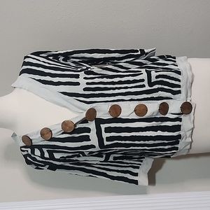 Michael Simon striped cardigan